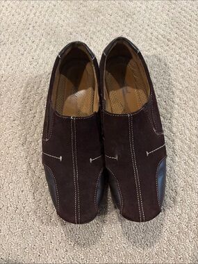 Naturalizer Men's Suede Slip-On Loafers in Dark Brown